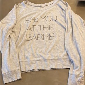 See you at the barre long sleeve